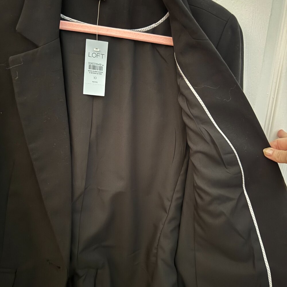 LOFT Elegant Black Blazer - Picture 3 of 6